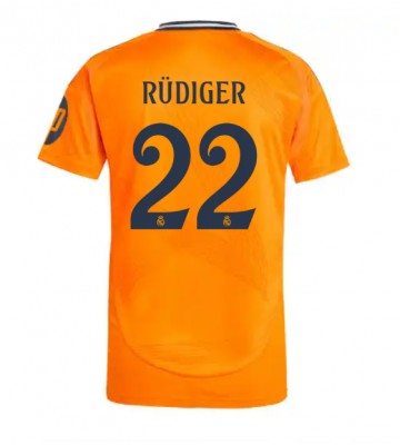 Real Madrid Antonio Rudiger #22 Venkovní Dres 2024-25 Krátkým Rukávem