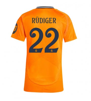 Real Madrid Antonio Rudiger #22 Venkovní Dres pro Dámy 2024-25 Krátkým Rukávem