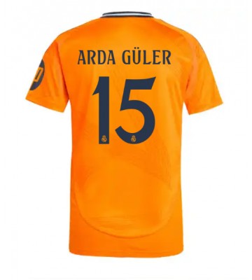 Real Madrid Arda Guler #15 Venkovní Dres 2024-25 Krátkým Rukávem