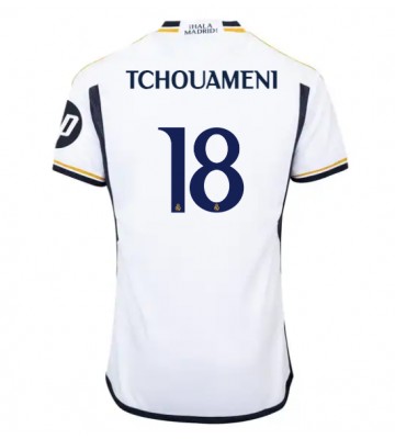 Real Madrid Aurelien Tchouameni #18 Domácí Dres 2023-24 Krátkým Rukávem