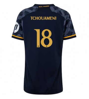 Real Madrid Aurelien Tchouameni #18 Venkovní Dres pro Dámy 2023-24 Krátkým Rukávem