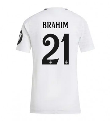 Real Madrid Brahim Diaz #21 Domácí Dres pro Dámy 2024-25 Krátkým Rukávem