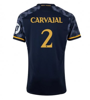 Real Madrid Daniel Carvajal #2 Venkovní Dres 2023-24 Krátkým Rukávem