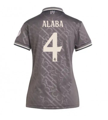 Real Madrid David Alaba #4 Alternativní Dres pro Dámy 2024-25 Krátkým Rukávem