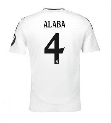 Real Madrid David Alaba #4 Domácí Dres 2024-25 Krátkým Rukávem