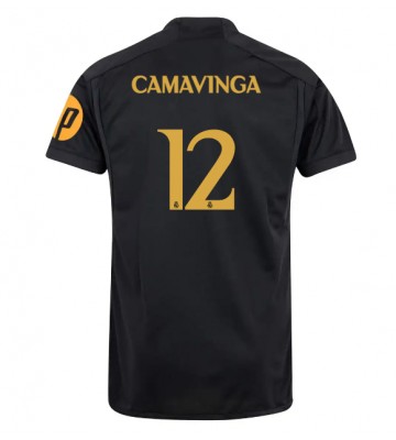 Real Madrid Eduardo Camavinga #12 Alternativní Dres 2023-24 Krátkým Rukávem