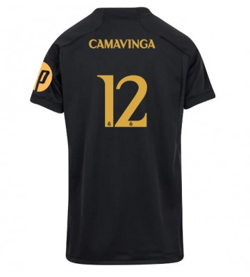 Real Madrid Eduardo Camavinga #12 Alternativní Dres pro Dámy 2023-24 Krátkým Rukávem