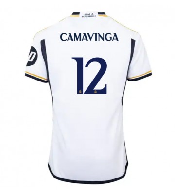 Real Madrid Eduardo Camavinga #12 Domácí Dres 2023-24 Krátkým Rukávem