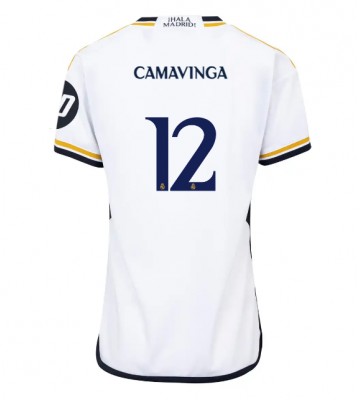 Real Madrid Eduardo Camavinga #12 Domácí Dres pro Dámy 2023-24 Krátkým Rukávem