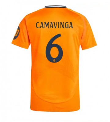 Real Madrid Eduardo Camavinga #6 Venkovní Dres 2024-25 Krátkým Rukávem