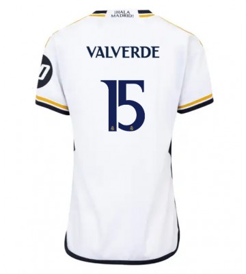 Real Madrid Federico Valverde #15 Domácí Dres pro Dámy 2023-24 Krátkým Rukávem