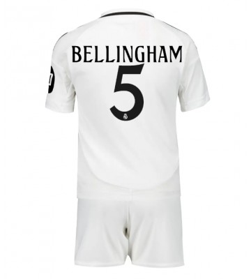 Real Madrid Jude Bellingham #5 Domácí dres komplet pro Děti 2024-25 Krátkým Rukávem (+ Krátké kalhoty)