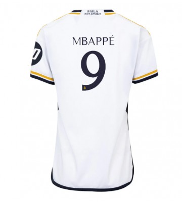 Real Madrid Kylian Mbappe #9 Domácí Dres pro Dámy 2023-24 Krátkým Rukávem