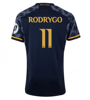 Real Madrid Rodrygo Goes #11 Venkovní Dres 2023-24 Krátkým Rukávem