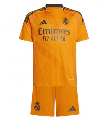 Real Madrid Venkovní dres komplet pro Děti 2024-25 Krátkým Rukávem (+ Krátké kalhoty)