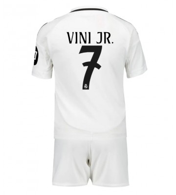 Real Madrid Vinicius Junior #7 Domácí dres komplet pro Děti 2024-25 Krátkým Rukávem (+ Krátké kalhoty)