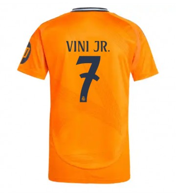 Real Madrid Vinicius Junior #7 Venkovní Dres 2024-25 Krátkým Rukávem