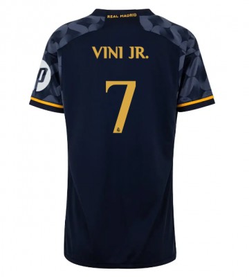 Real Madrid Vinicius Junior #7 Venkovní Dres pro Dámy 2023-24 Krátkým Rukávem