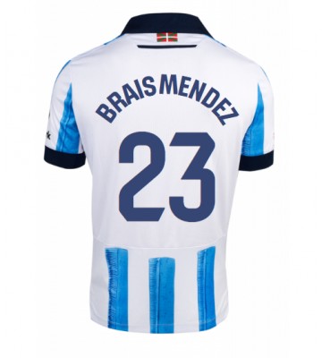 Real Sociedad Brais Mendez #23 Domácí Dres 2023-24 Krátkým Rukávem