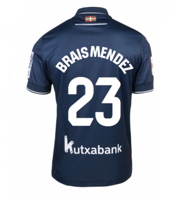 Real Sociedad Brais Mendez #23 Venkovní Dres 2023-24 Krátkým Rukávem