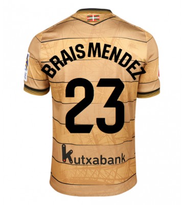 Real Sociedad Brais Mendez #23 Venkovní Dres 2024-25 Krátkým Rukávem