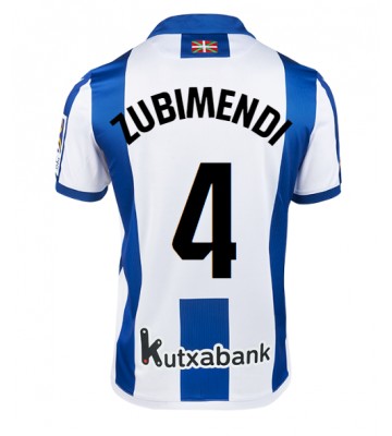 Real Sociedad Martin Zubimendi #4 Domácí Dres 2024-25 Krátkým Rukávem