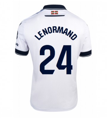 Real Sociedad Robin Le Normand #24 Alternativní Dres 2023-24 Krátkým Rukávem