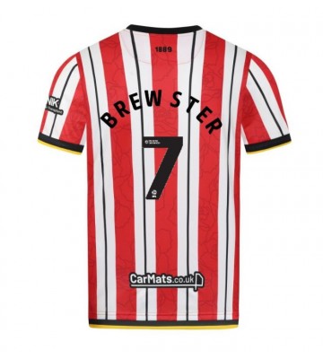 Sheffield United Rhian Brewster #7 Domácí Dres 2024-25 Krátkým Rukávem