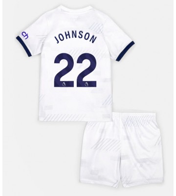 Tottenham Hotspur Brennan Johnson #22 Domácí dres komplet pro Děti 2023-24 Krátkým Rukávem (+ Krátké kalhoty)