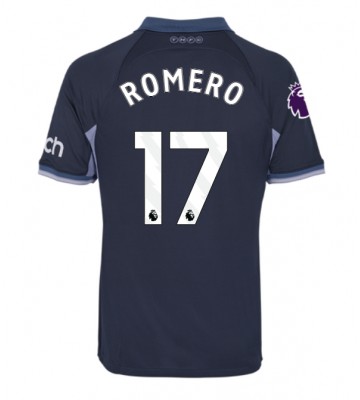 Tottenham Hotspur Cristian Romero #17 Venkovní Dres 2023-24 Krátkým Rukávem