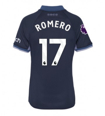 Tottenham Hotspur Cristian Romero #17 Venkovní Dres pro Dámy 2023-24 Krátkým Rukávem