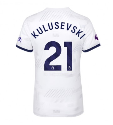 Tottenham Hotspur Dejan Kulusevski #21 Domácí Dres pro Dámy 2023-24 Krátkým Rukávem