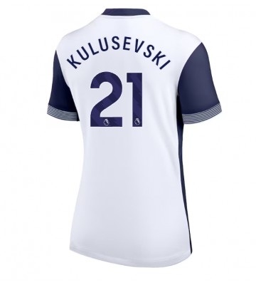 Tottenham Hotspur Dejan Kulusevski #21 Domácí Dres pro Dámy 2024-25 Krátkým Rukávem