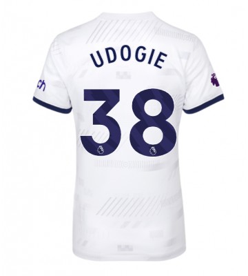 Tottenham Hotspur Destiny Udogie #38 Domácí Dres pro Dámy 2023-24 Krátkým Rukávem