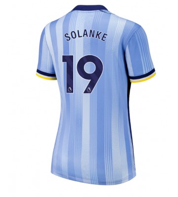 Tottenham Hotspur Dominic Solanke #19 Venkovní Dres pro Dámy 2024-25 Krátkým Rukávem