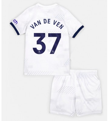 Tottenham Hotspur Micky van de Ven #37 Domácí dres komplet pro Děti 2023-24 Krátkým Rukávem (+ Krátké kalhoty)