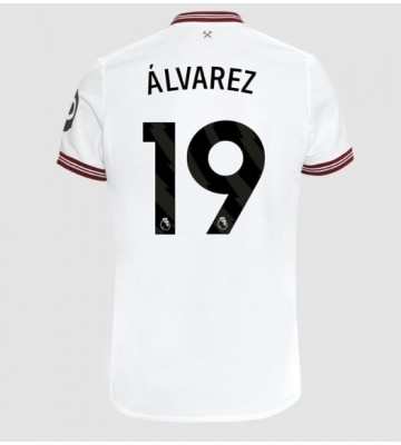 West Ham United Edson Alvarez #19 Venkovní Dres 2023-24 Krátkým Rukávem