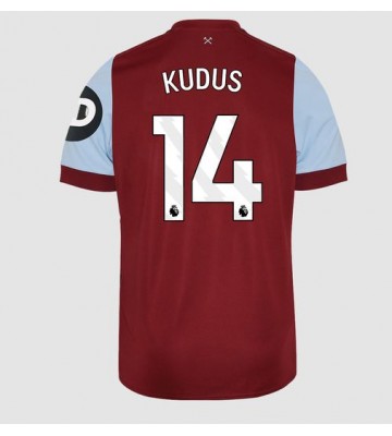 West Ham United Mohammed Kudus #14 Domácí Dres 2023-24 Krátkým Rukávem