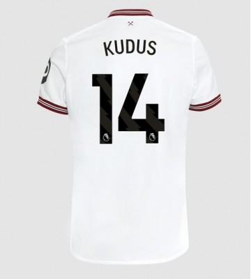 West Ham United Mohammed Kudus #14 Venkovní Dres 2023-24 Krátkým Rukávem