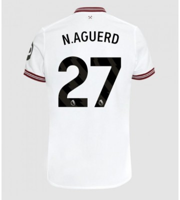 West Ham United Nayef Aguerd #27 Venkovní Dres 2023-24 Krátkým Rukávem