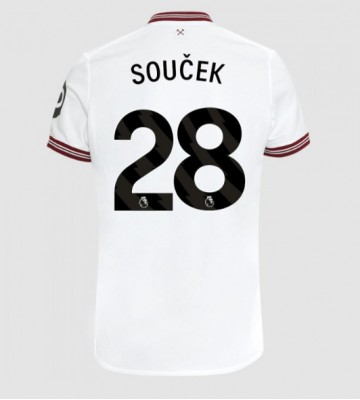 West Ham United Tomas Soucek #28 Venkovní Dres 2023-24 Krátkým Rukávem