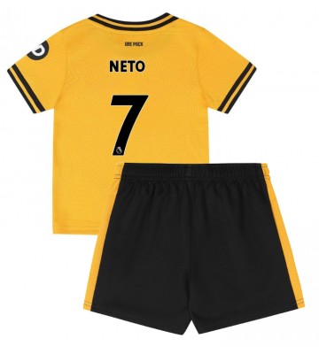 Wolves Pedro Neto #7 Domácí dres komplet pro Děti 2024-25 Krátkým Rukávem (+ Krátké kalhoty)